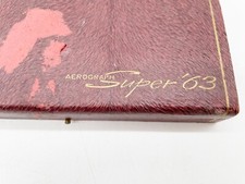 VINTAGE AEROGRAPH SUPER '63 LEATHER PEN CASE BOX