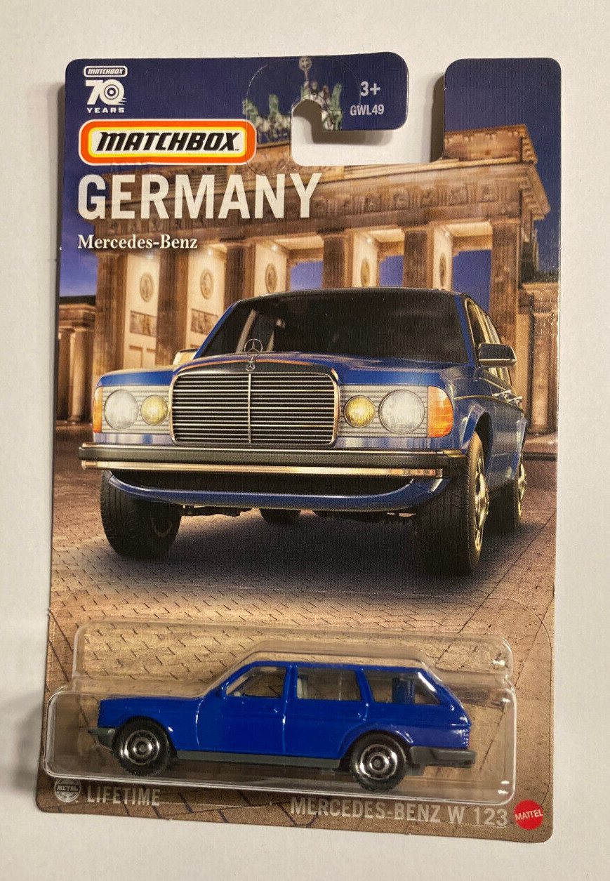 Matchbox - Mercedes-Benz W123 Wagon - Blue - Best Of Germany 2023 - HPC60