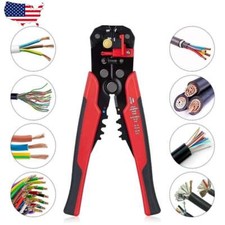 Self Adjusting Automatic Wire Stripper Cutter Crimper Cable Stripping Tool 8"