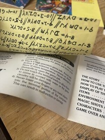 Adventures of Lolo Nintendo NES Manuale Istruzioni SOLO MENTA!