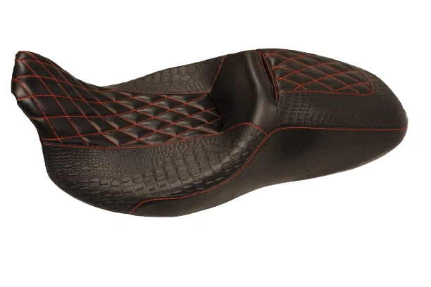 2011-2021 Harley Davidson Street/Road Glide Replacement Seat Cover Red Stitching - Image 2 of 4