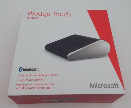 New Sealed! Microsoft Wedge Touch Mouse Bluetooth Compact Wireless Mouse 1498