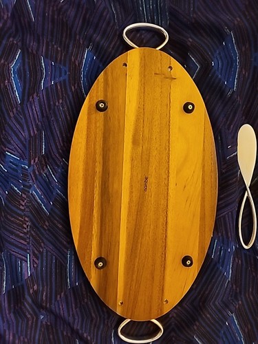 Nambé Nambe MT0518 Infinity Cheese Charcuterie Board 22.5"x10" Alloy Wei Young - Picture 6 of 11