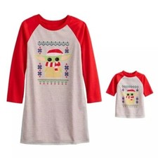 Girl Size 6 Jammies for Families Star Wars Nightgown with Matching Doll Gown