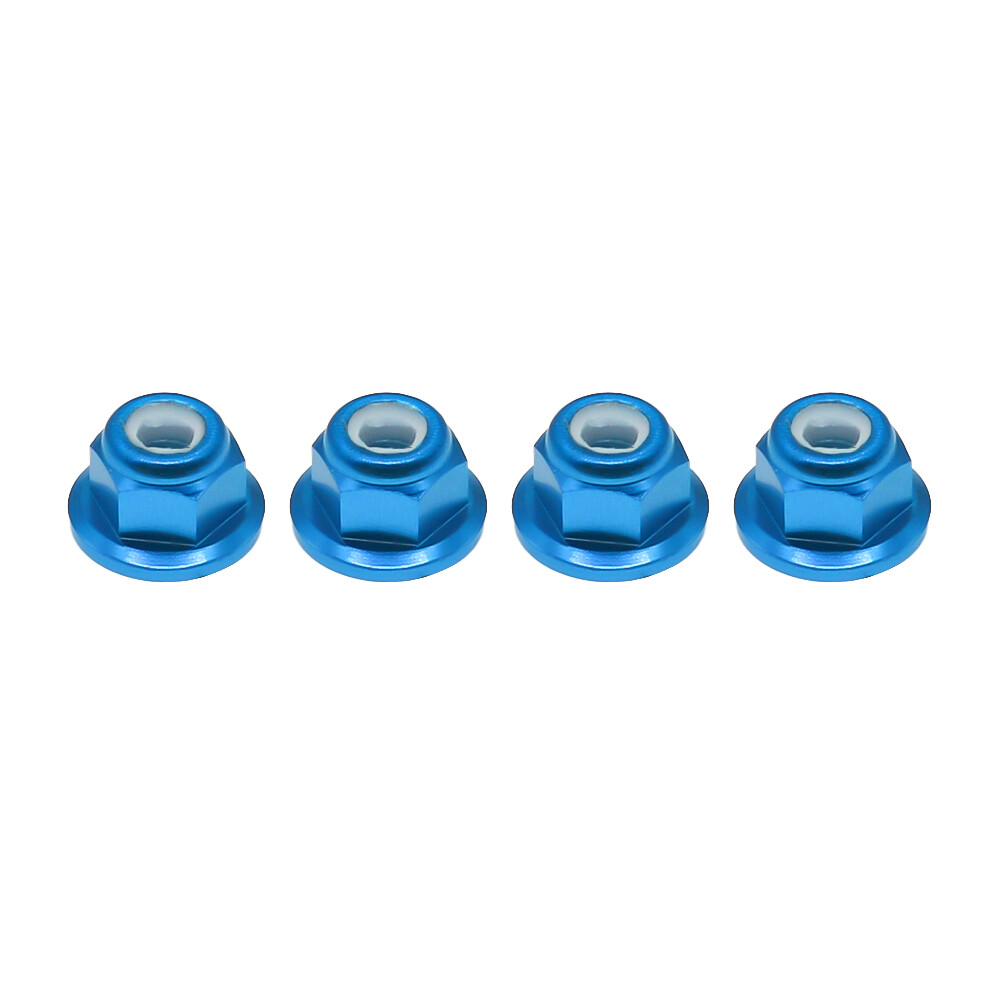 RCAWD FLANGED NYLOC LOCK NUT M4 4MM FOR 1-10 ARRMA 3s&Mega Vorteks Senton