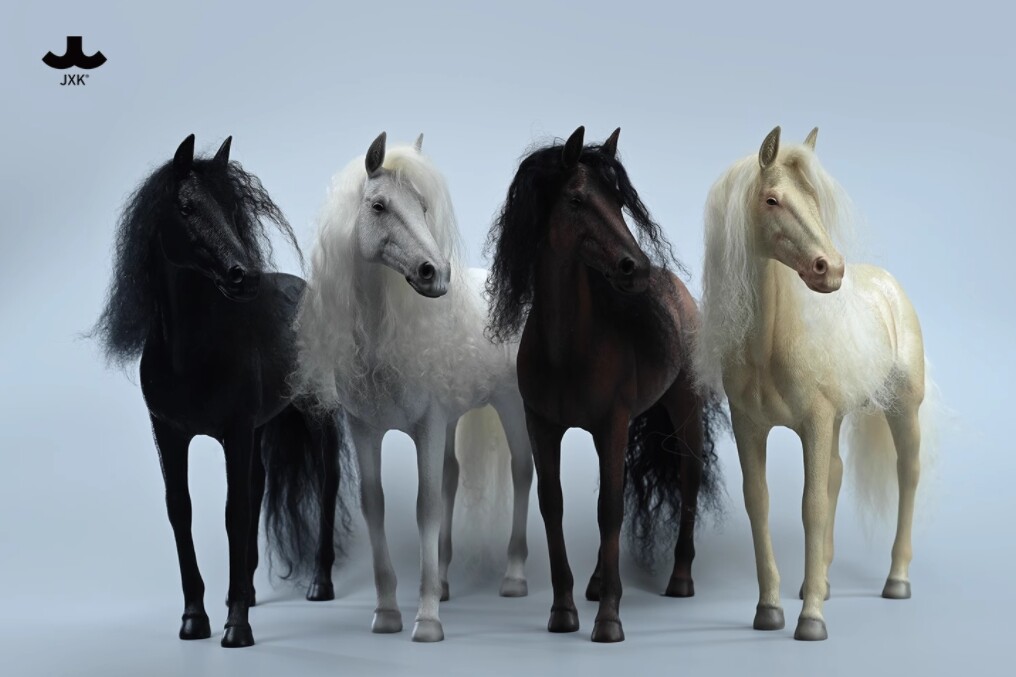 JXK 1/6 Akhal-teke Horse Model Animal Ferghana Horse Figure