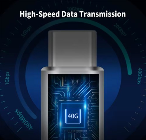 Adaptateur USB Type C mâle vers Type C mâle 40Gpbs Transmission Audio et vidéo - Photo 7 sur 8