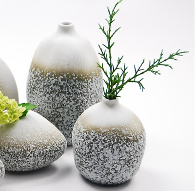Handmade Ceramic Vase Stoneware Pottery Modern Decor Small 3'' (C-Gugu Sag S)
