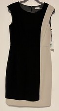 Calvin Klein Women’s Sheath Dress Sleeveless Stretch Lined 8 NWT No Belt