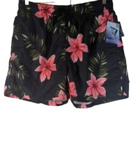 Kanu Surf Mens Kala Swim Trunks Black Tropical Size XL NWT