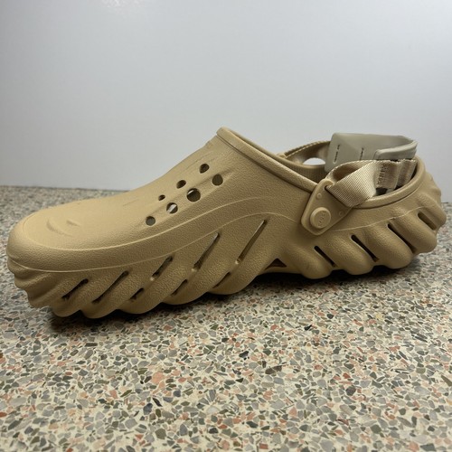 Unisex Clogs Crocs Echo Clog Wheat Tan 207937 Men’s 12 - Picture 3 of 6