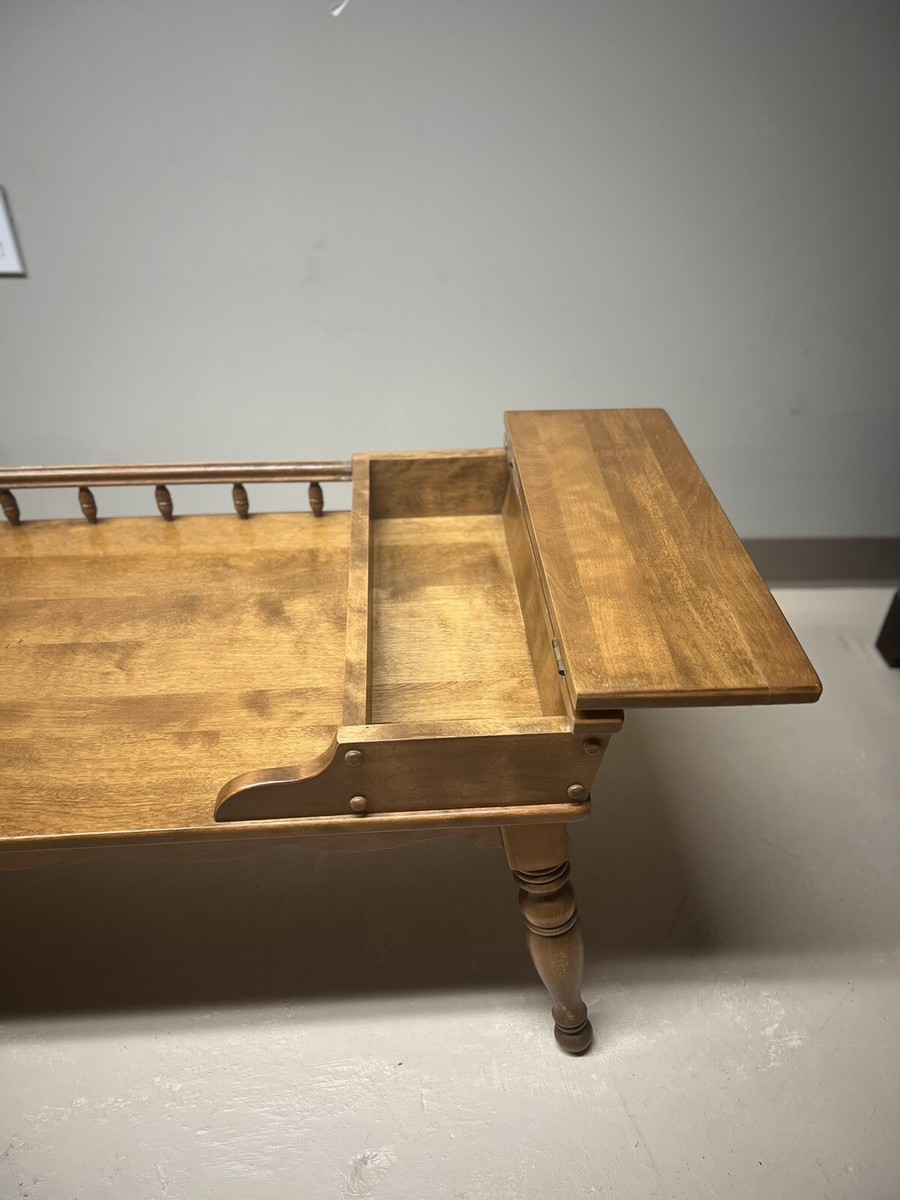 Ethan Allen Early American Nutmeg Maple 42” Coffee Table 10-8580