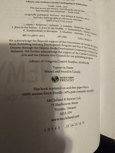 The Jew Is Not My Enemy Paperback Book By Tarek Fatah Signed - Picture 3 of 6