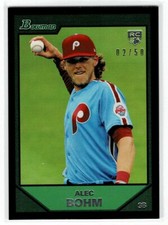 2021 BOWMAN THROUGH THE YEARS VARIATION ALEX BOHM RC 02/50 PHILADELPHIA PHILLIES