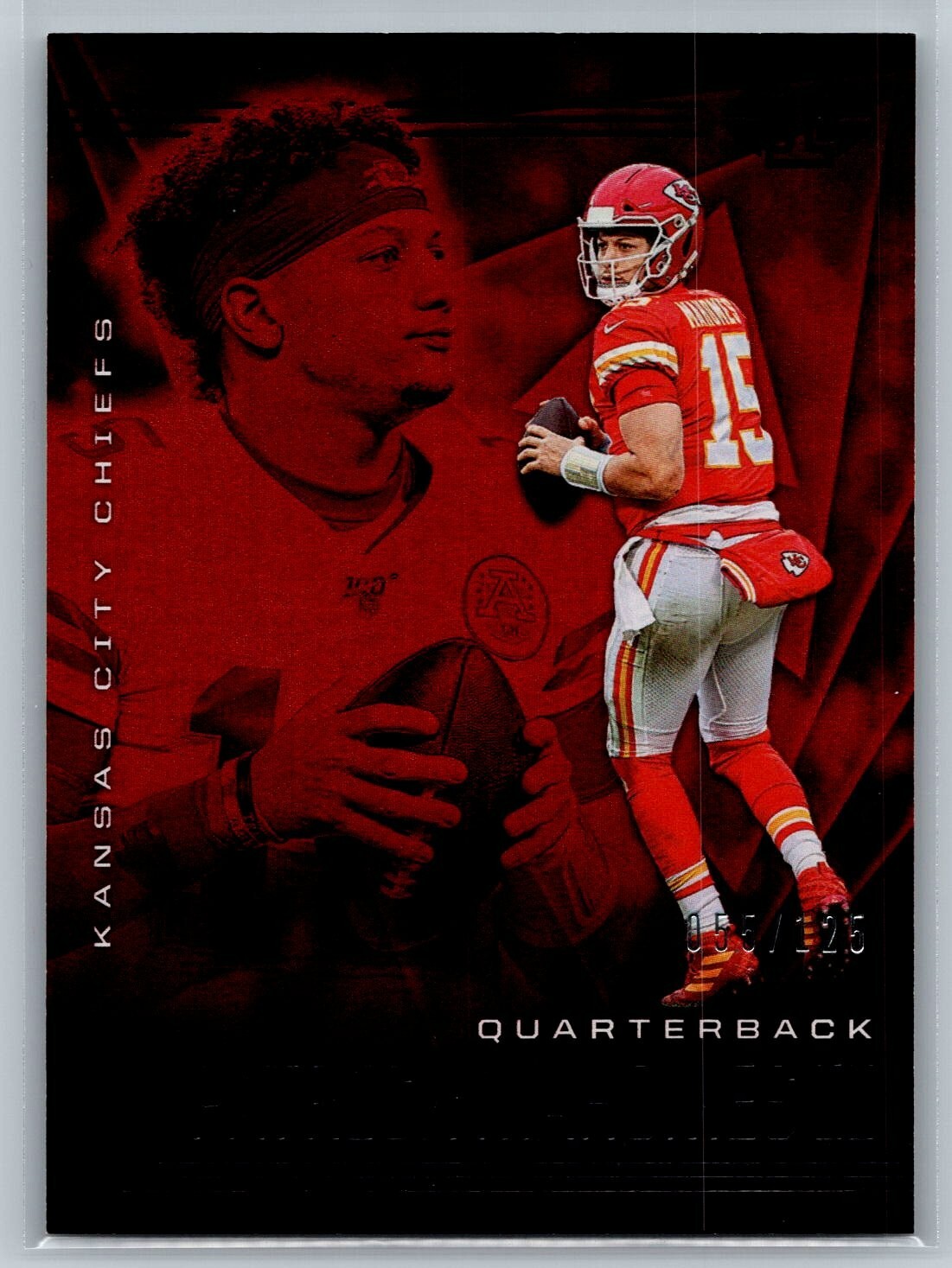 2020 Panini Illusions Patrick Mahomes /125 Ruby Trophy Collection #2 SP