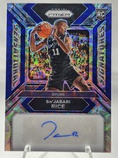 Sir Jabari Rice 2023-24 Prizm Choice Blue Scope Auto Rookie #32/49 Spurs