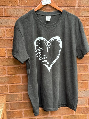 Woman Black Round Neck Flared T Shirt Size 3XL NEW. FREE SHIPPING.