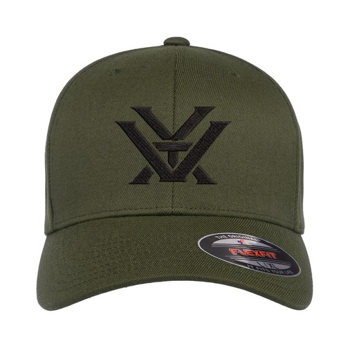 Vortex Optics Logo Embroidered Flexfit Ball Cap Hat Olive Black Navy Grey - Picture 10 of 10