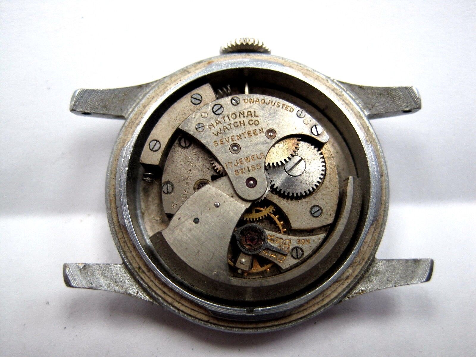 Antique National Watch Co./Auto Bumper Watch Movement 17 jewels, 26 mm . 
