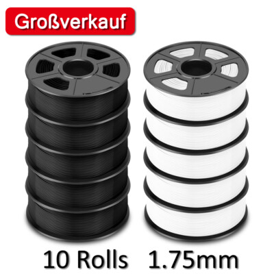 Sonderangebot 10Rollen 3D Drucker Filament 1,75mm PETG PLA SILK TPU Vakuum Paket