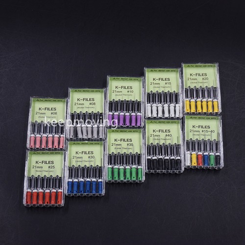 Dental NITI R/K/H-FILES Hand Use File 15#-40# 21/25/31mm Root Canal Endodontic - Picture 14 of 34