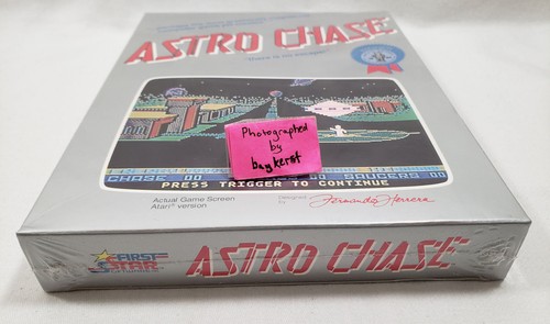 Astro Chase C64 NEW SEALED box Disk complete First Star Commodore 64 AstroChase - Picture 5 of 9