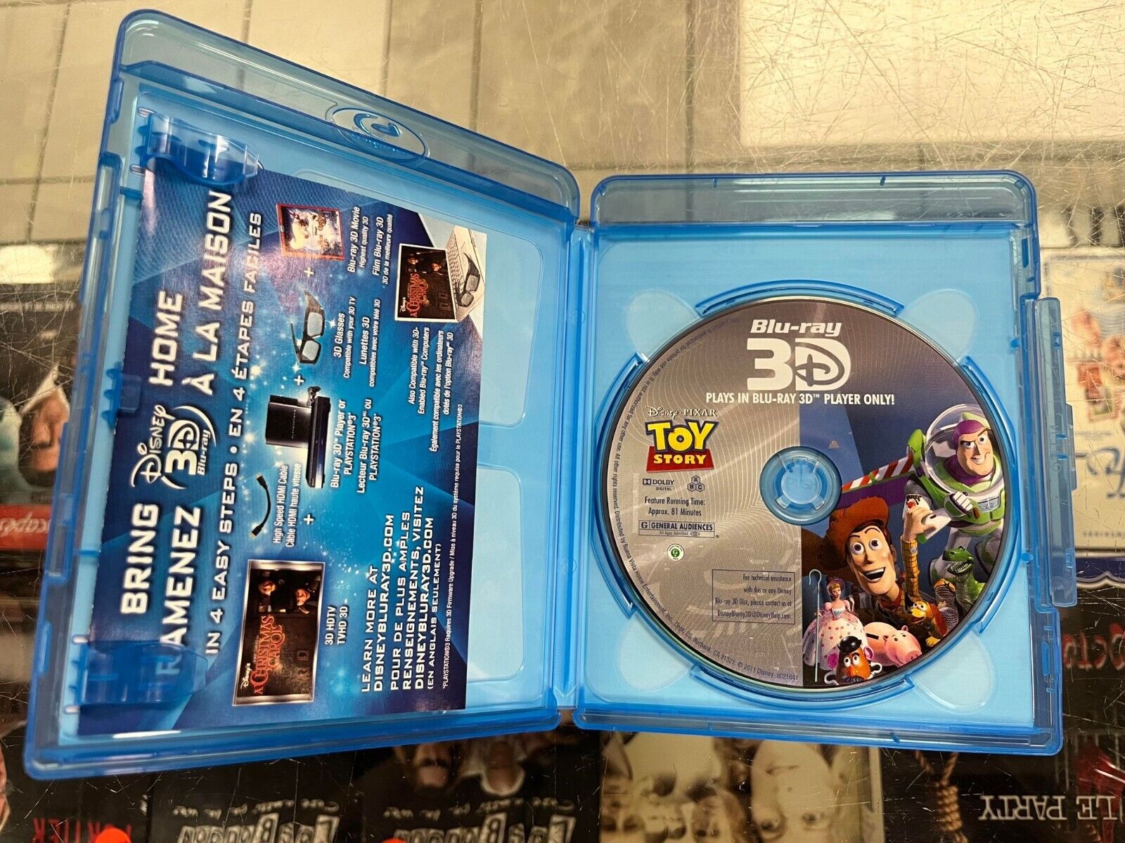 The Complete 3D Toy Story Collection 1 2 3 - Blu-Ray 3D Like New