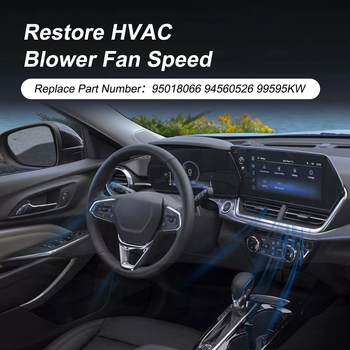 RESISTENZA MOTORE SOFFIATORE facile installazione per Chevrolet per