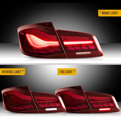 LED Rückleuchten Für BMW 5er F10 F18 2011-2017 Geräuchert Sequential Blinklicht - Picture 10 of 15