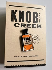 Knob Creek 9 Year Bourbon Bottle Lapel Pin Not Makers, Woodford, Bulleit