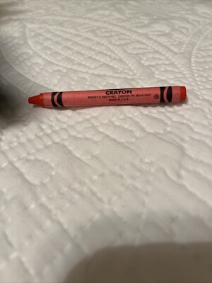 Retired Crayola Crayon ORANGE RED Used | eBay