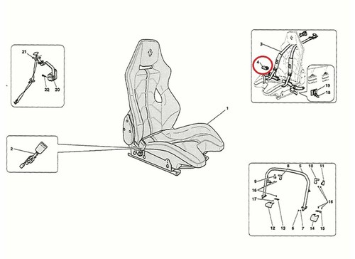 Ferrari 458,488, 812 ,Airbag Resistencia, P/N 269768 - Imagen 2 de 2
