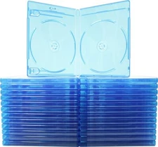 25 Pack Double Discs Standard Blue Ray Replacement Cases Brand For Blu Ray