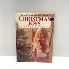 1985 VTG Craft Book Christmas Joys To Craft  Stitch BETTER HOMES GARDENS