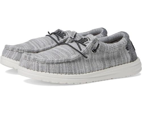 Hey Dude Kids Wally Youth Stretch Slip On Shoes - Yin Yang NWB