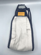 Baby Sling Carrier One Shoulder Carrier 7-45 lbs Navy Blue with Grey Color