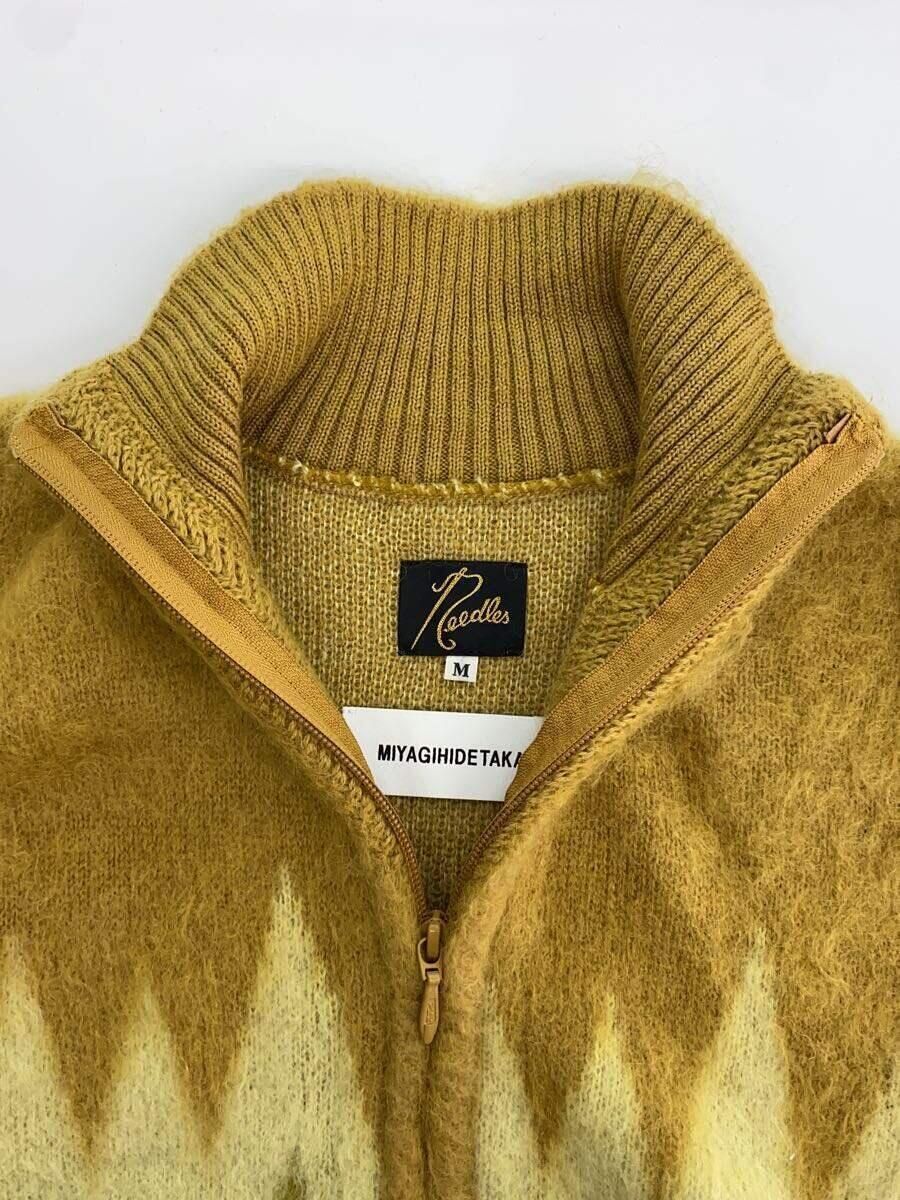 トップス Needles Cardigan Jacket Needles Mohair Cardigan Zigzag Taupe | Cultizm