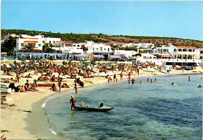 Vintage Postcard of Playa de Punta Prima, Menorca