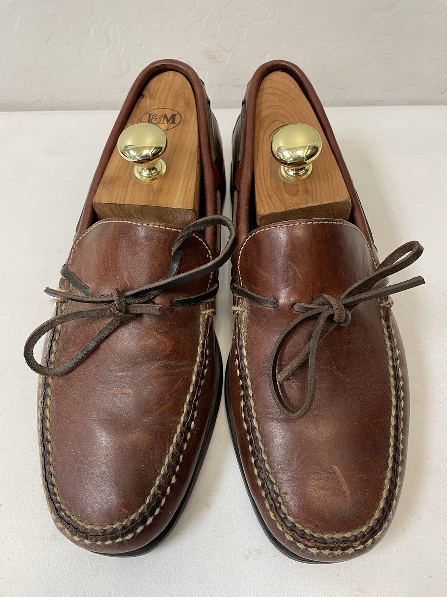 COLE HAAN COUNTRY Self Tie Classic Leather Boat Shoes in  display picture 3