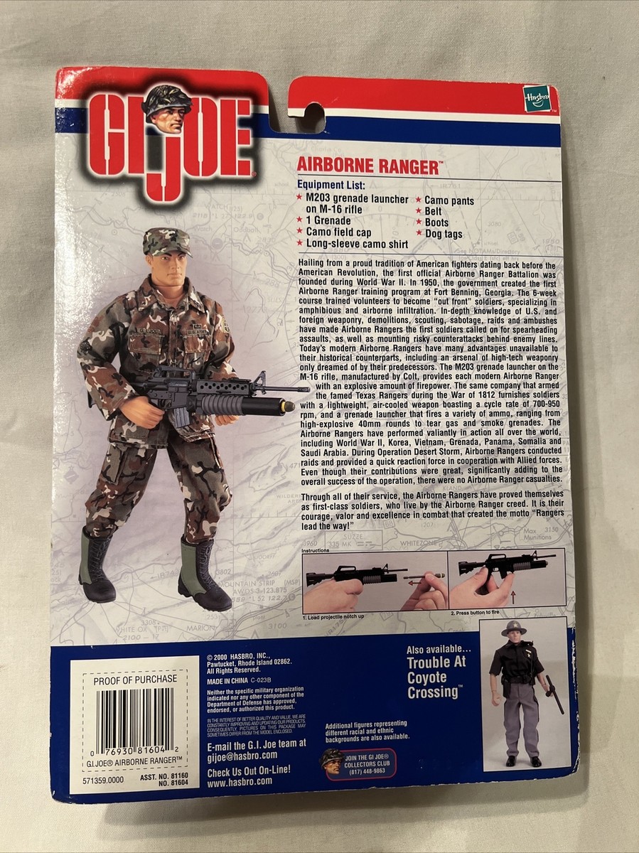Hasbro G.I. Joe AIRBORNE RANGER Doll Action Figure #81160