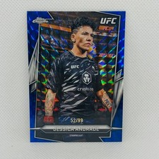 2026 Topps Chrome UFC Jessica Andrade Blue Geometric Refractor SP /99