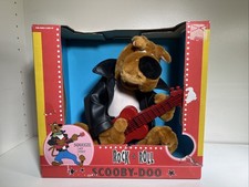 Vintage 2000 Scooby Doo Guitar Animated Plush Warner Bros Store Talking Y2K NIB