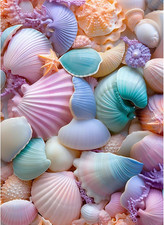 Seashell Paint by Numbers Kits for Adults,Paint by Number Kits Seashell,Adult...