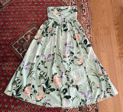 Abercrombie & Fitch Emerson Strapless Poplin Floral Midi Floral NEW XS petite | eBay Abercrombie & Fitch Emerson Strapless Poplin Floral Midi Floral NEW XS petite | eBay
