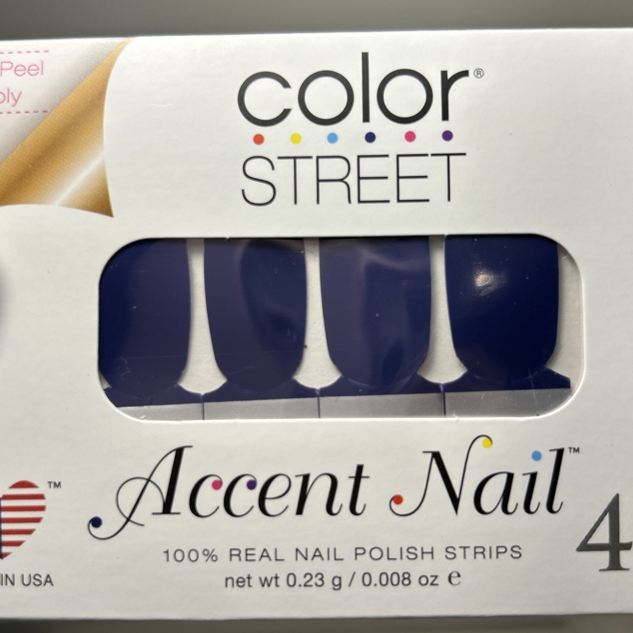 Color Street Nail Polish Strips In Blue Time Blue Solid Accent
