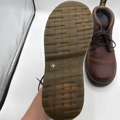 Dr Martens Uomo Lea Grizzly Chukka Stivali Scarpe Marrone Pelle Ciottolato Doc Taglia 11 - Foto 13 di 19