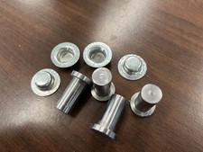 60s Bucket Seat Back Pivot Bolts Wlock Caps Fits Mopar Dodge Plymouth Chrysler