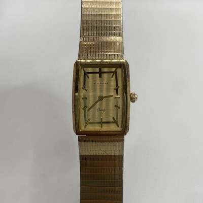 Vintage WITTNAUER 10k Gold Plated Tank Watch Untested 22mm  display picture 1