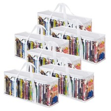 Stock Your Home DVD Storage Bags Set of 6 Media Organizer Bag for DVDs, CDs,