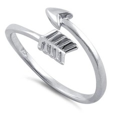 925 Sterling Silver Arrow Ring